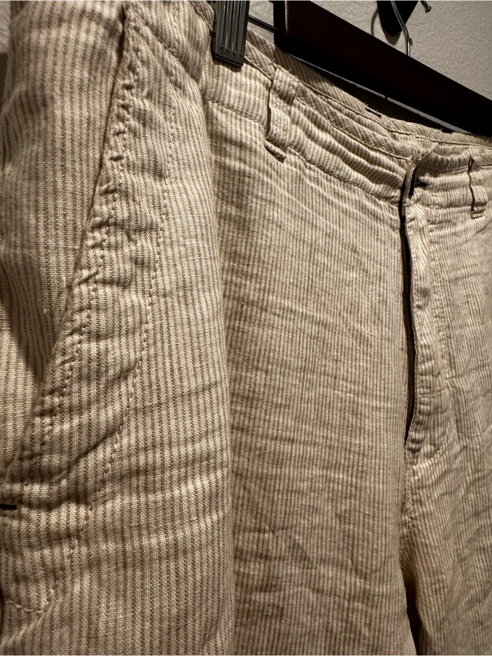 Cubavera Men's Cream 100% Linen Chinos
